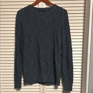 Brooks Brothers Men's Charcoal Cable Knit Sweater